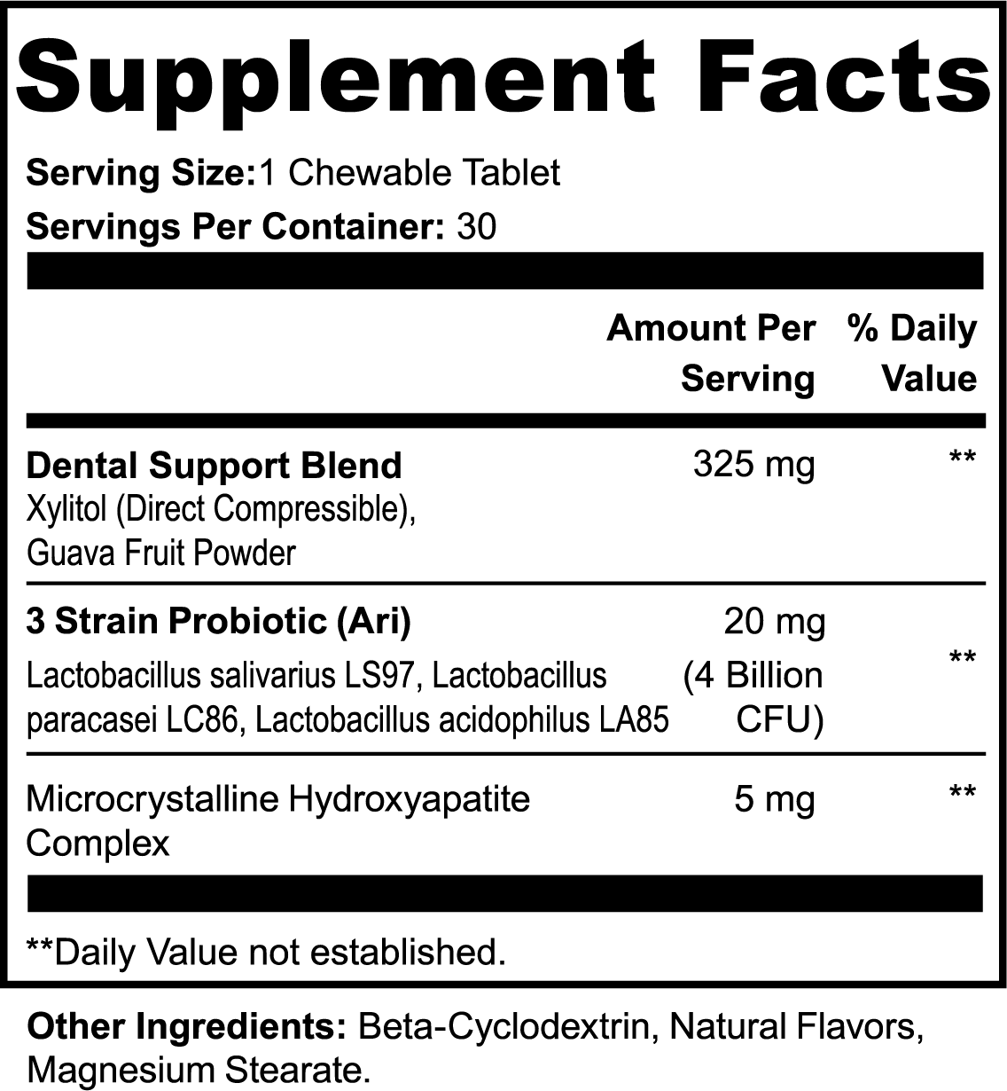 Advanced Oral Health Chewables